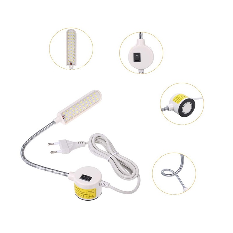  Hffheer Lámpara de coser LED, máquina de coser, luz LED, lámpara  de trabajo flexible para máquina de coser : Arte y Manualidades