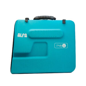 Maleta de transporte Alfa azul máquina de coser