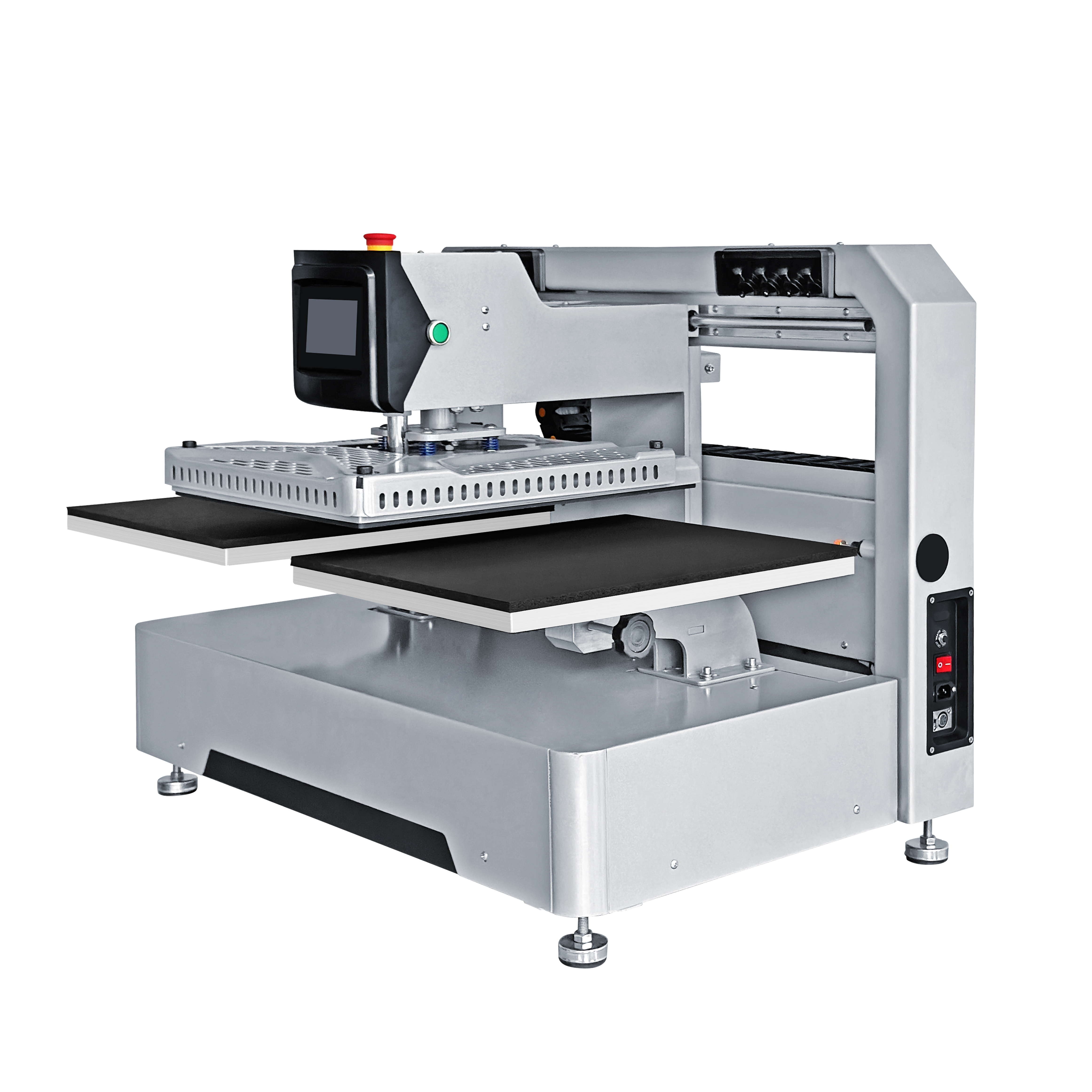 Plancha transfer automática programable de doble plato para DTF 2 Plancha transfer eléctrica automática ZFX450-2E de doble estación