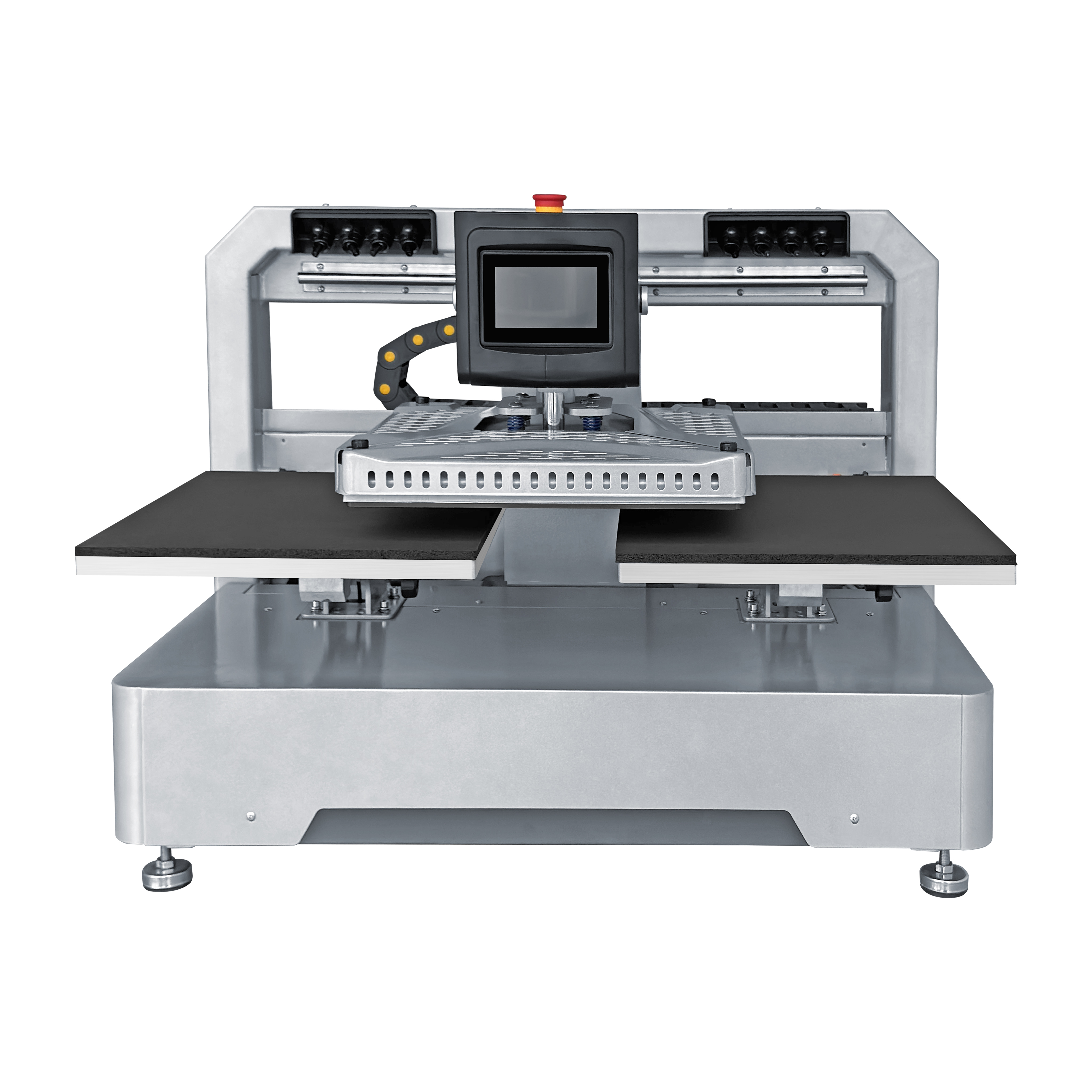 Plancha transfer automática programable de doble plato para DTF 1 Plancha transfer eléctrica automática ZFX450-2E de doble estación